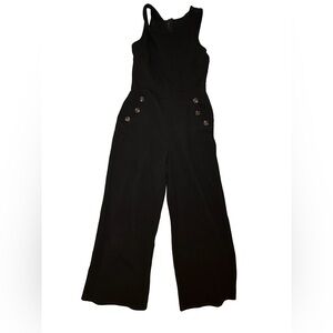 Chic Black Sleeveless Jumpsuit